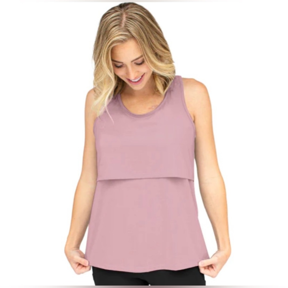 Kindred Bravely Breathable Nursing & Maternity Keyhole Top - Size Medium
